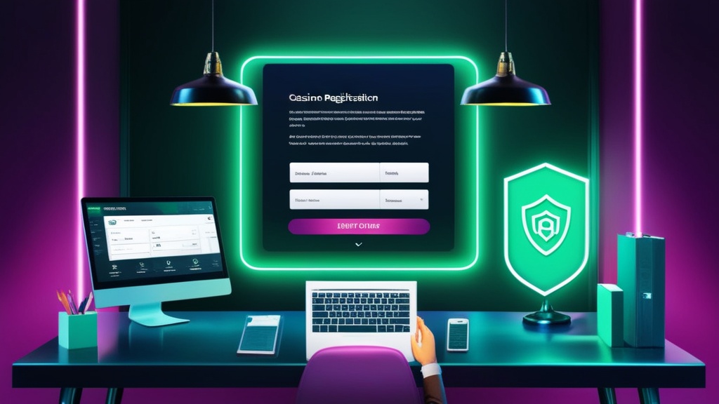 Tela de registro com formulário de cadastro e visual verde escuro